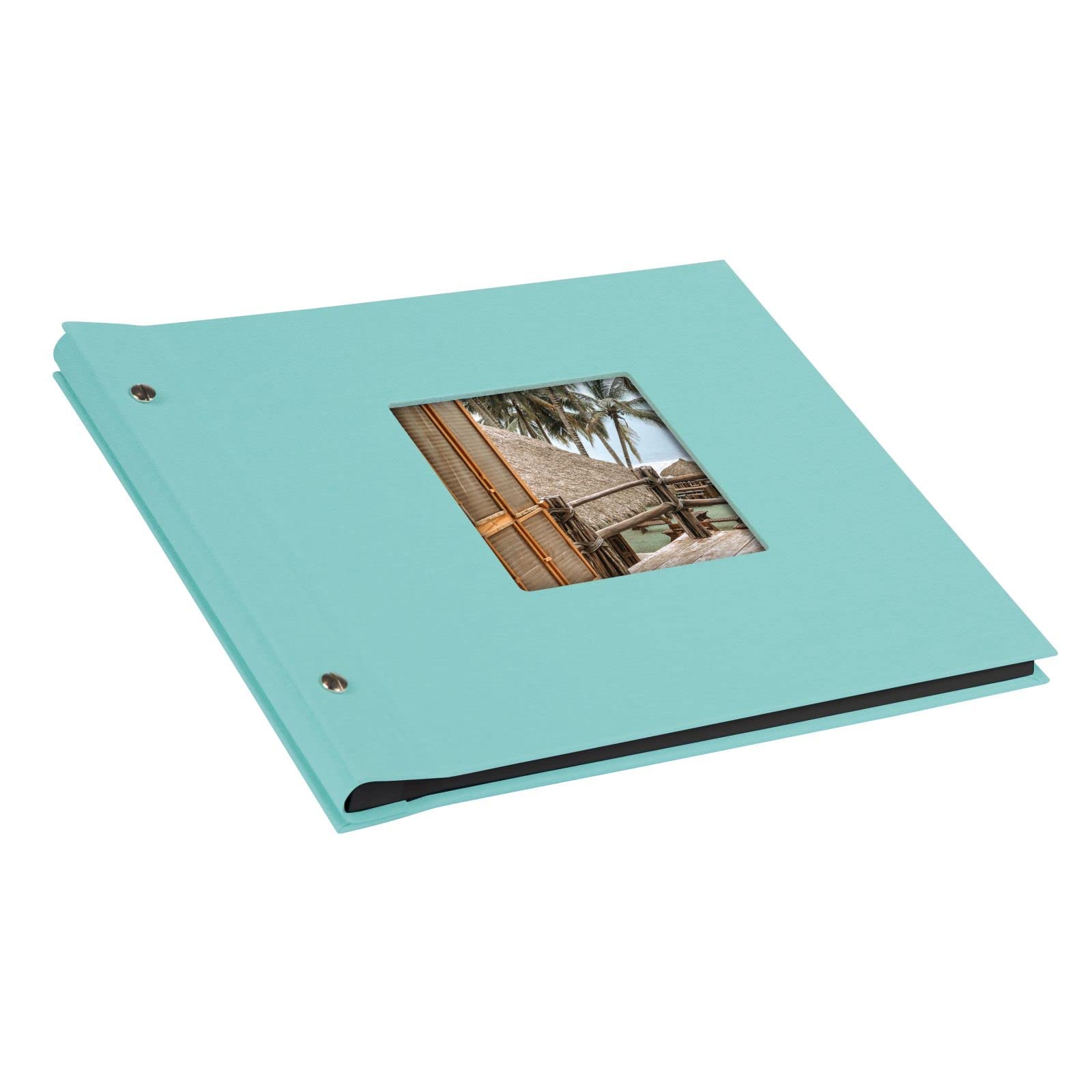 Goldbuch - Album portafoto, 60 Pagine con Pergamena, 25 x 25 cm, Nero, 30x25 cm