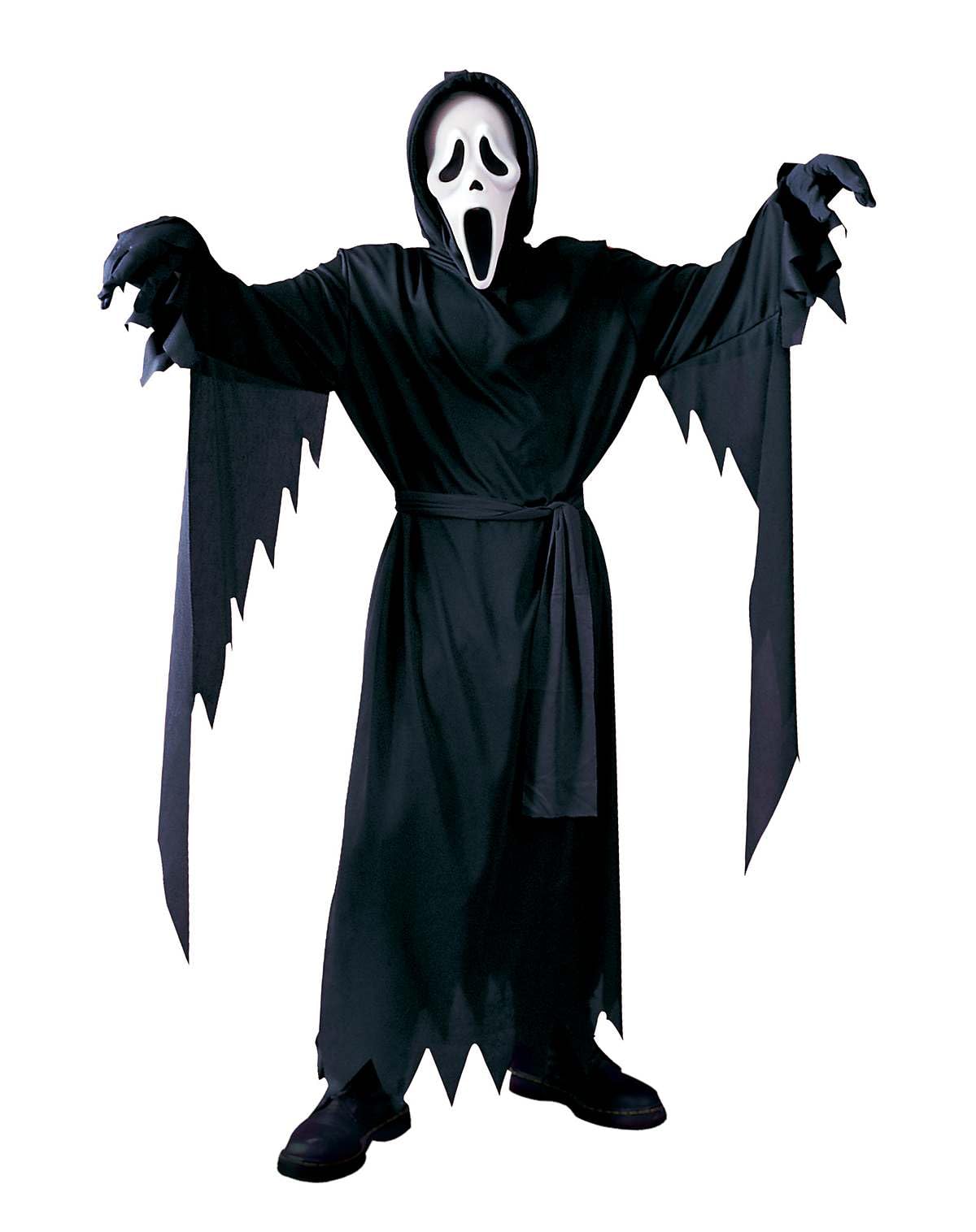 Spirit Halloween Ghost Face Kids Glow in the Dark Costume, Officially Licensed, Kids Scary Costume Multicolor CHILD EXTRA LARGE