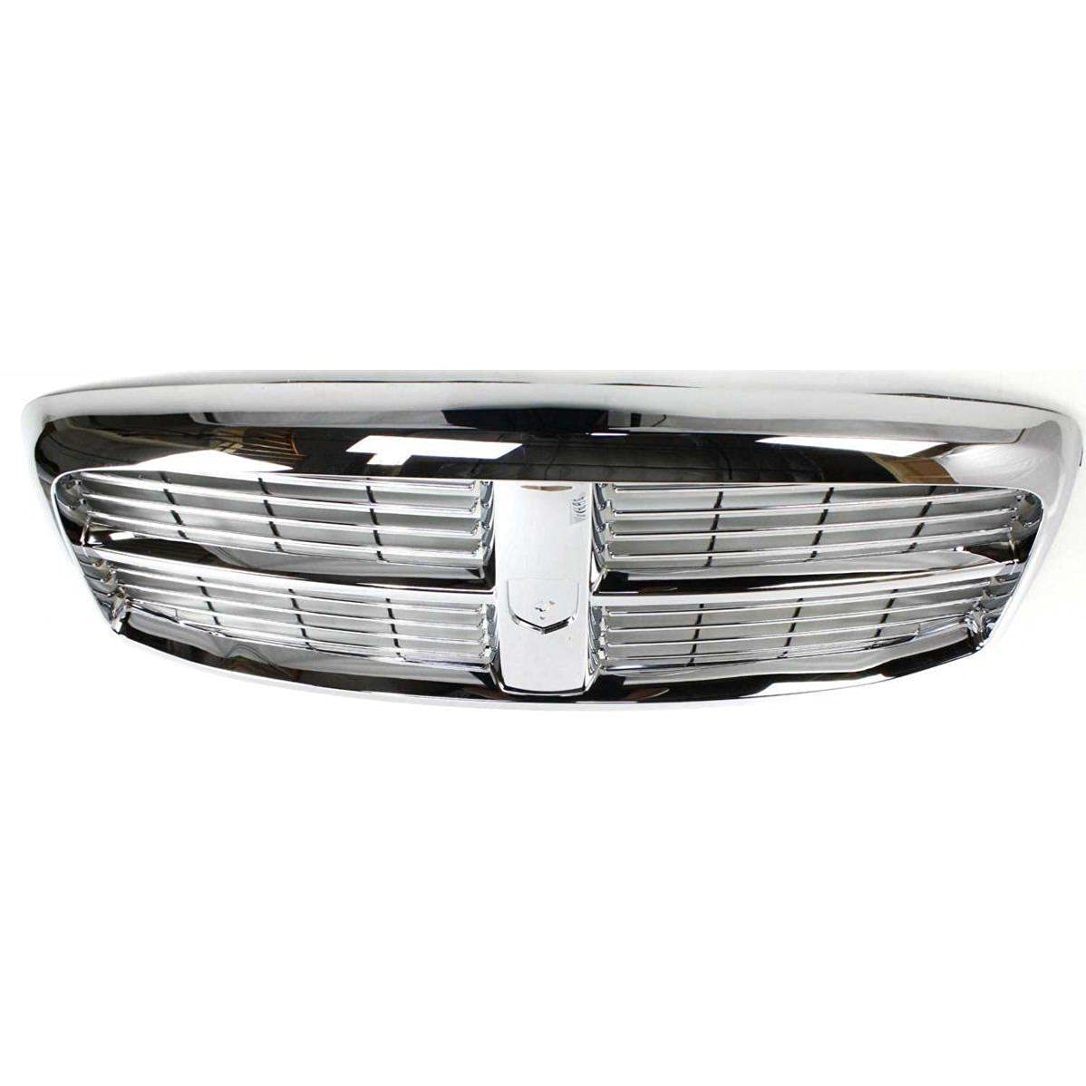 JustDrivably Replacement Parts Front Grille Grill All Chrome Compatible With 2006-2009 DODGE RAM 1500 2500 3500 Pickup Truck Fit CH1200281 55077778AF