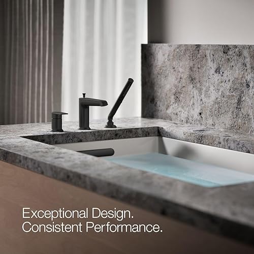 Miniatura 11 de Kohler 97070-4-BL Hint Grifo de baño con ducha de mano, negro mate