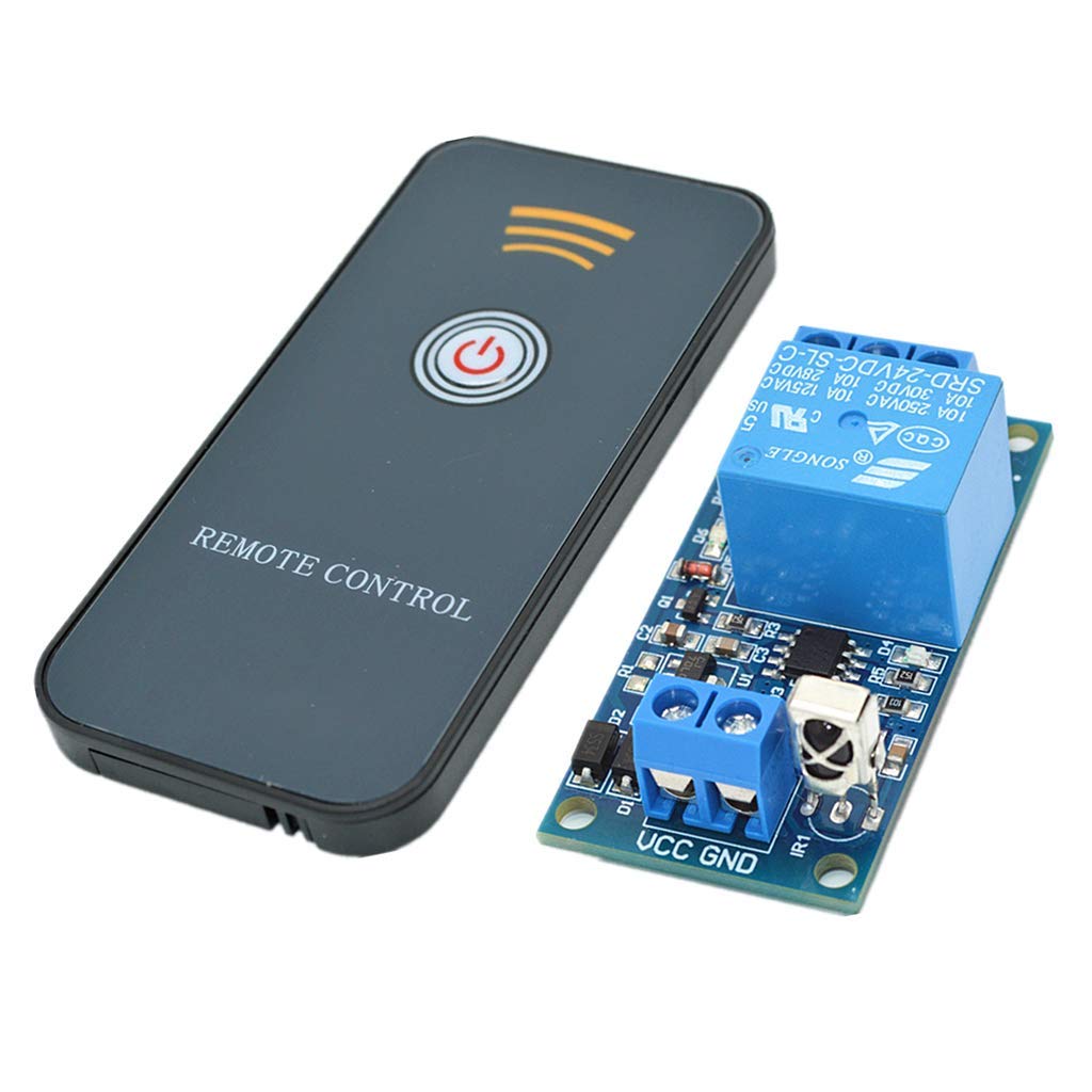 1-Channel Infrared Remote Control Relay Module IR Switch(5V/12V/24V) - 1-CH 5V 2 Key Remoter (1-ch 24v 1 Key remoter)