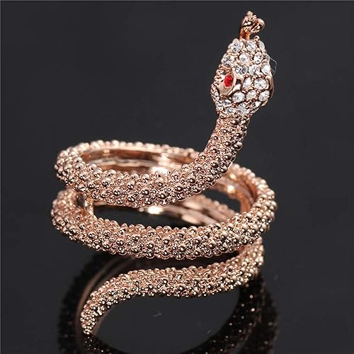 Miniatura 2 de Anillo de serpiente para mujer, anillo de serpiente, anillos de serpiente a la moda, anillos de animales lindos
