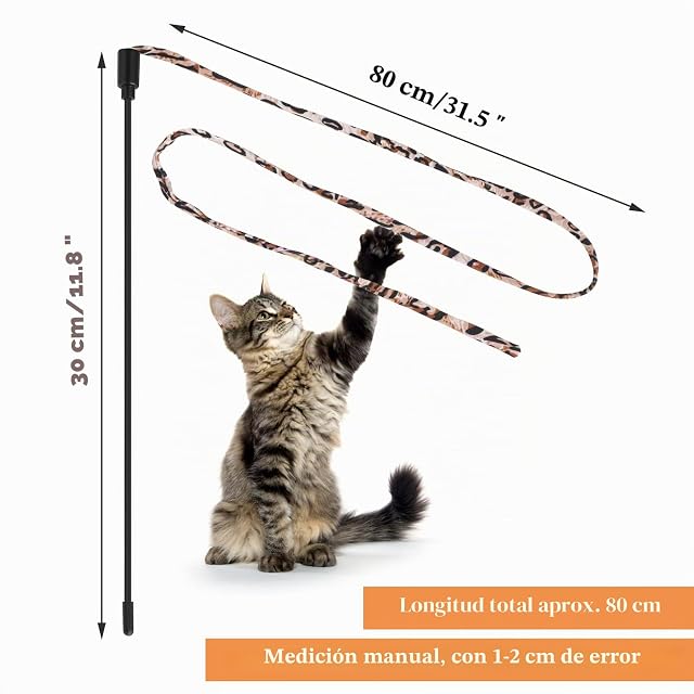 Foto 3 de 7 de cobee Juguetes para varita de gato, juguetes interactivos para gatos
