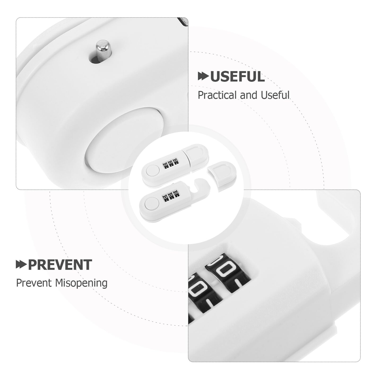 Cerraduras de Seguridad Infantiles Adhesivas sin Taladro 2 Piezas Combinación para Armarios Puertas y Frigoríficos Protección Versátil para Cocina y Hogar