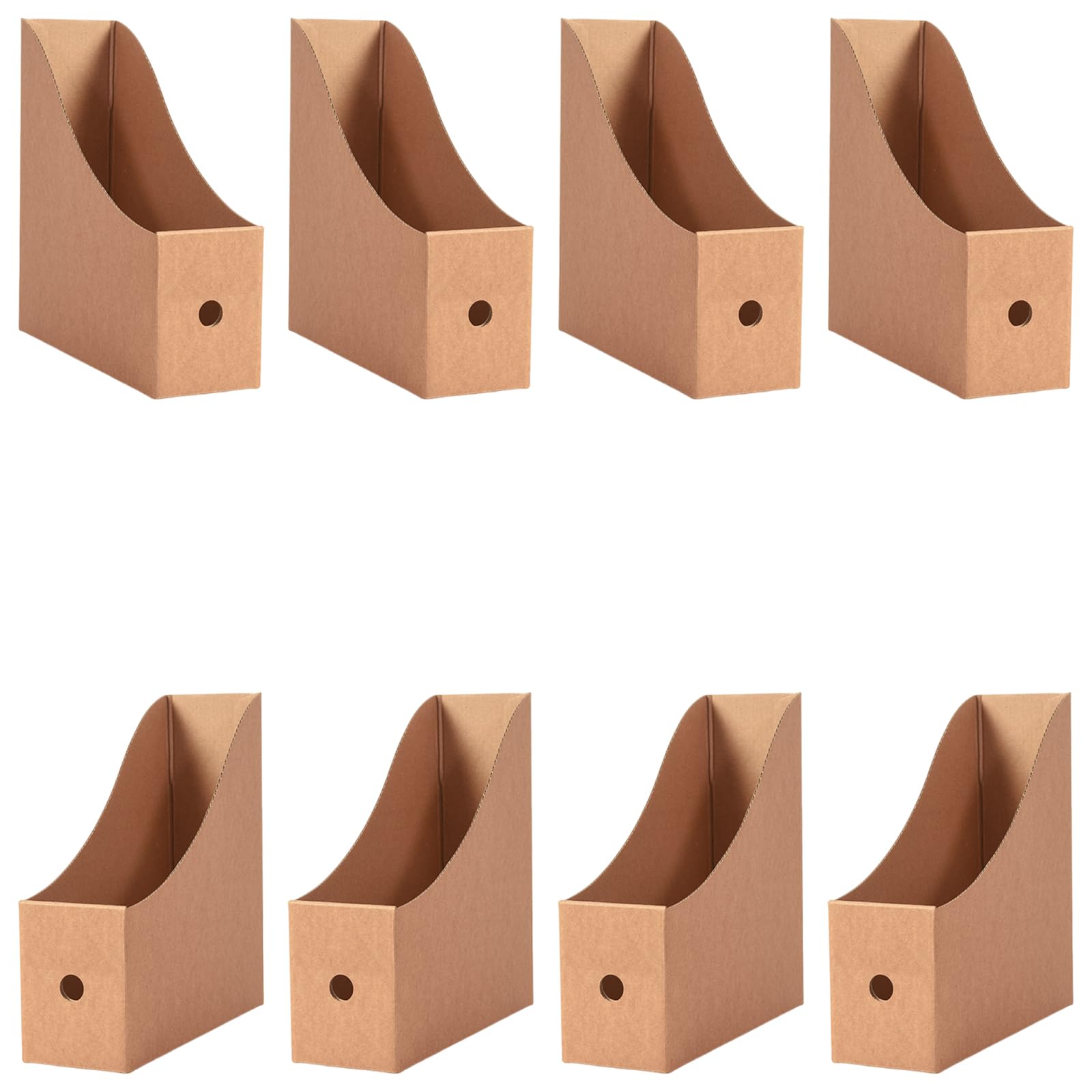 Hsioluted 8 Pcs Multifunctional Desk Organizers File Storage Box Cardboard Box Document Organizers File Holders for