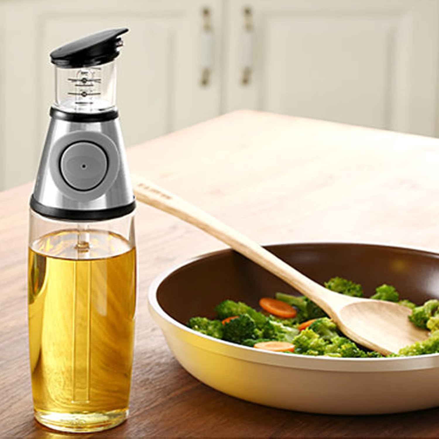 Seasdeck Oil Dispenser,Glass Oil and Vinegar Dispenser 17 Oz Olive Oil Dispenser