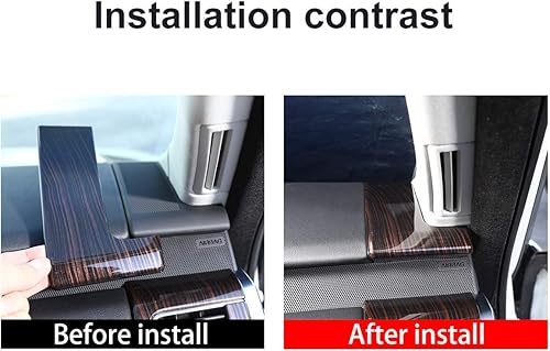 Miniatura 2 de YIWANG - Embellecedor para salpicadero lateral de madera de fresno de ABS para Land Rover Range Rover Sport 2014-2018, accesorios