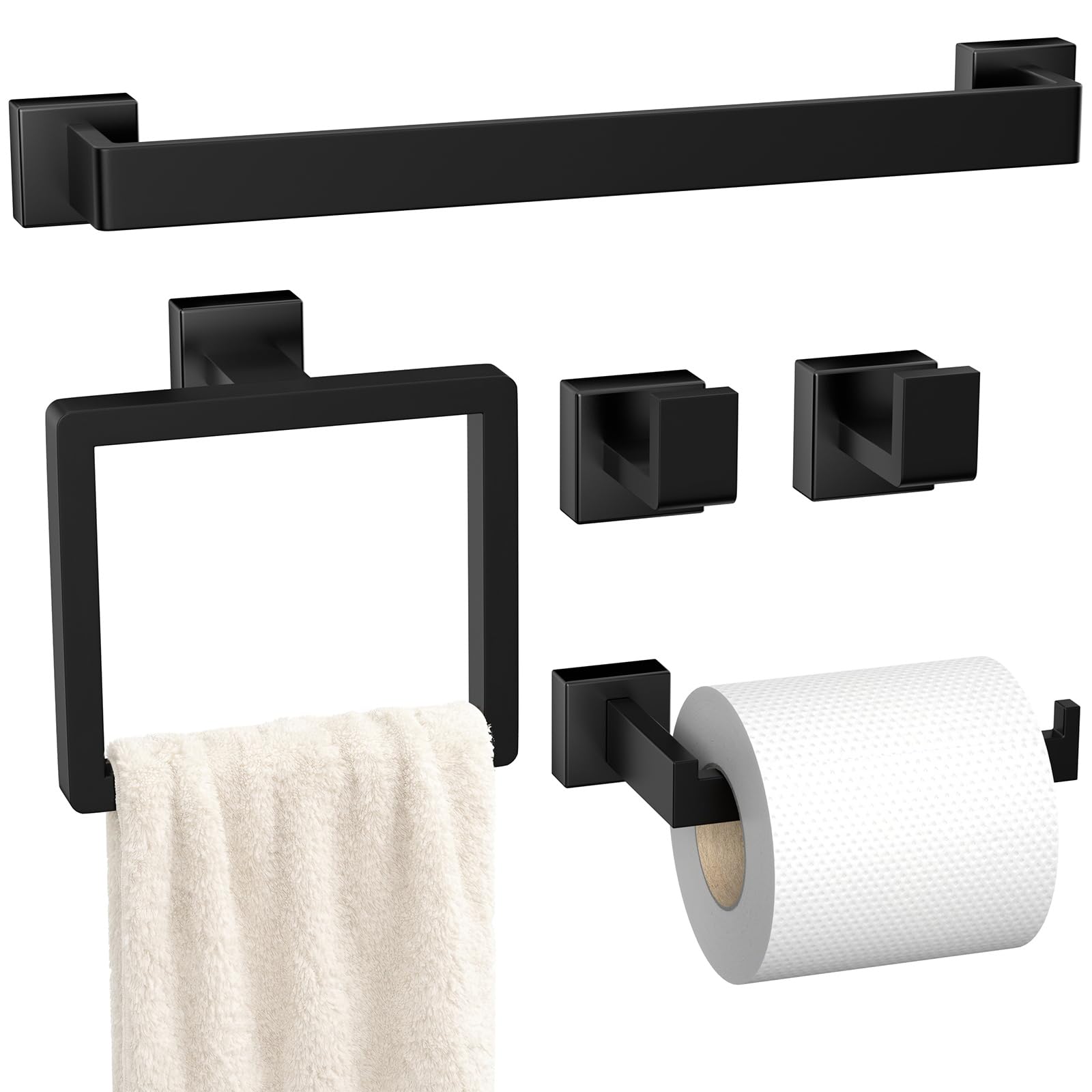 5-Pieces Gold Bathroom Accessories Set, 16 Inch Towel Bar Set — Amazon image 11