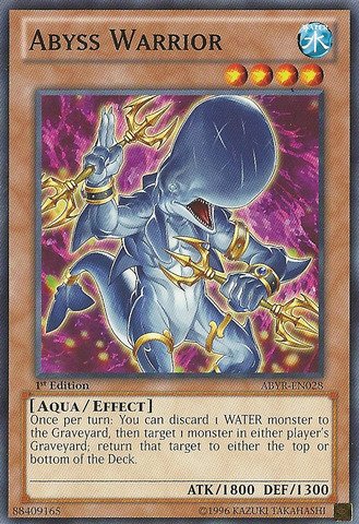 Yu-Gi-Oh! - Abyss Warrior (ABYR-EN028) - Abyss Rising - 1st Edition - Common by Yu-Gi-Oh!