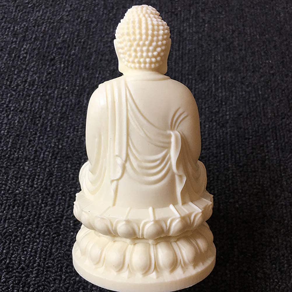 Scultura Statua Figurine Decor Statua Ornamenti Home Decor Accents Meditando Buddha Statue per la Casa Figurina, Sculture Religione e Statue per Soggiorno, Decorativo Seduto Zen Decorazione per
