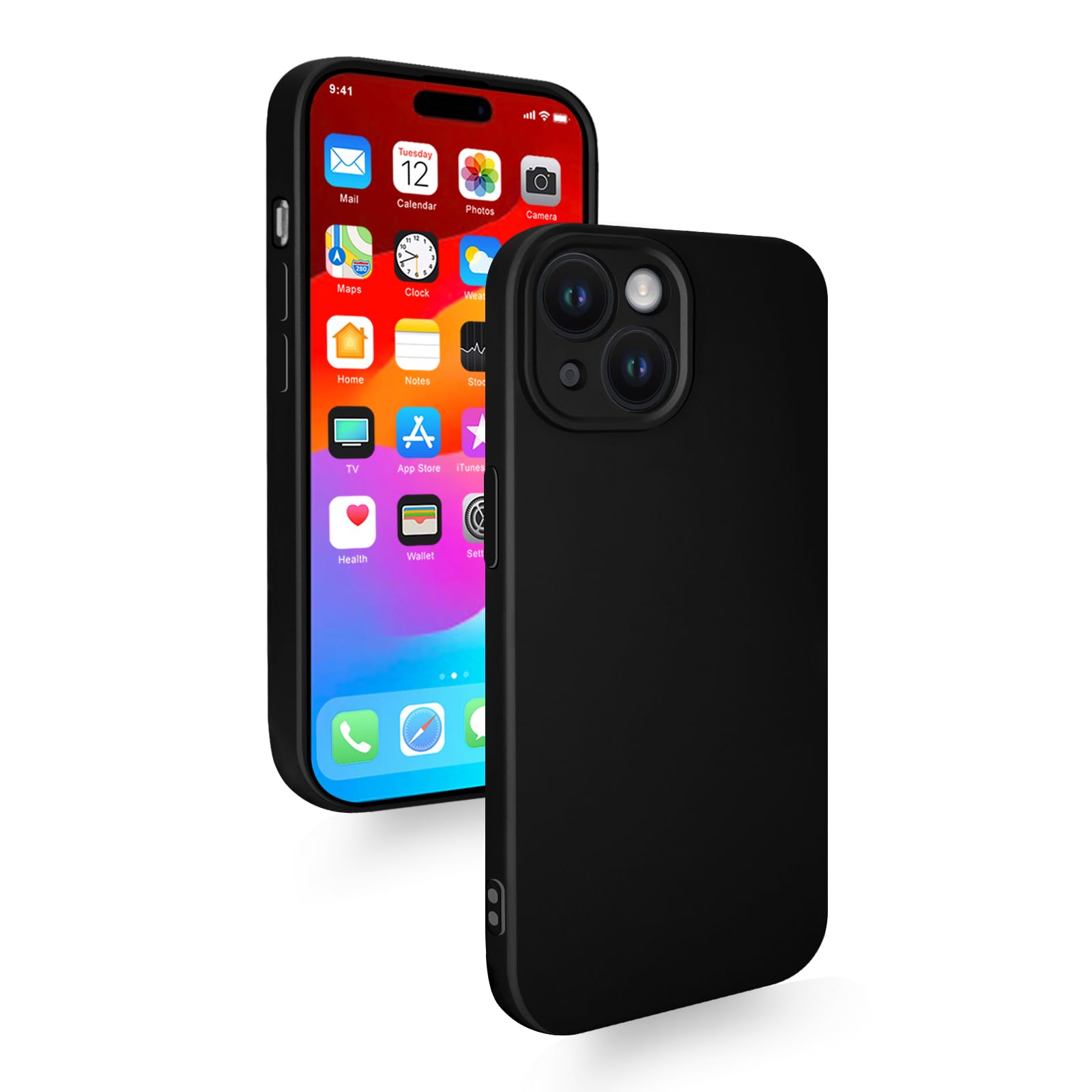 N*O様 iPhone15 Amazon.co.jp: Zeunoen iPhone 15 Case, Shockproof Silicone Cover