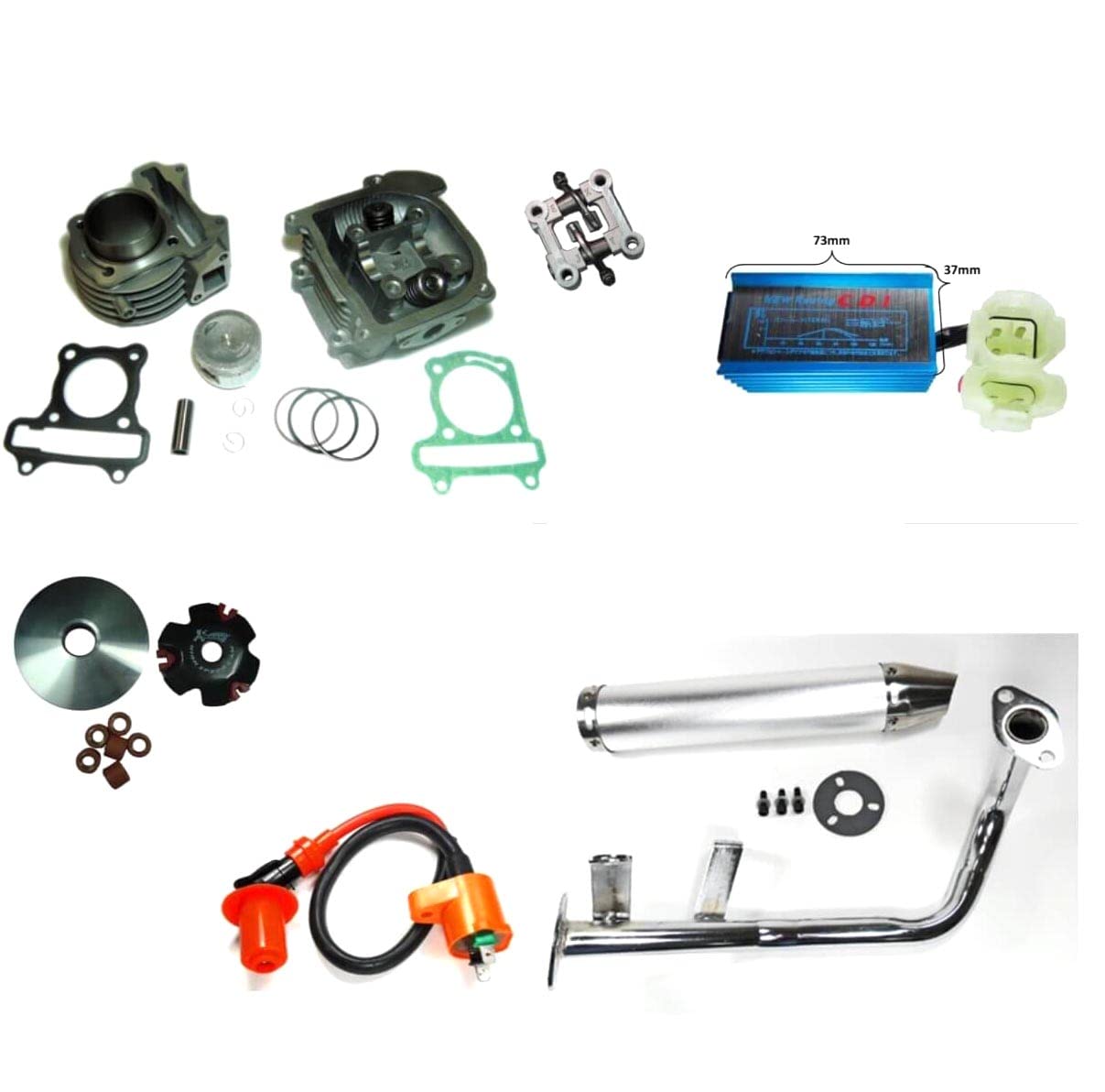 Fits Schwinn Laguna 50, Valo 50,Sport 50, GY6-50 High Perf 100cc Speed Kit.