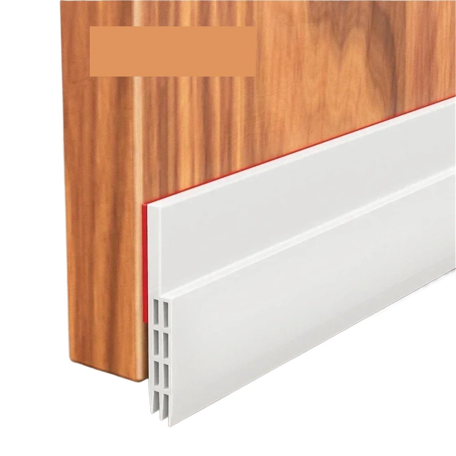 Door Bottom Seal Door Bottom Weatherstrip, 1M Windproof Seal Strip(White 50mm)
