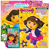 Dora the Explorer Coloring Books with Stickers Bundle (120 Pages) Dora the Explorer Party Supplies