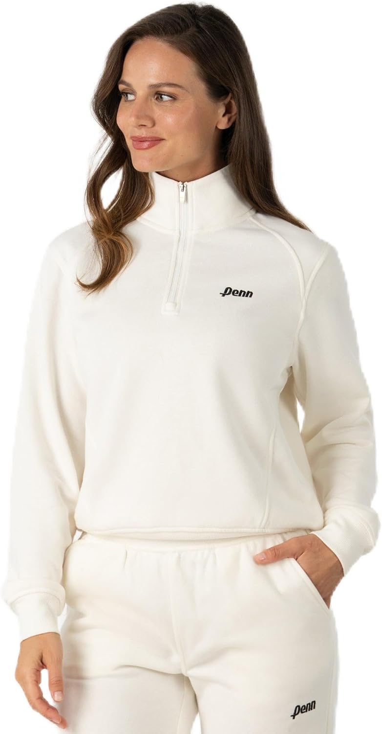 Penn Women’s Quarter Zip Sweatshirt - Soft Fleece Pullover, High Collar, Athletic Layer for Workout & Daily Wear