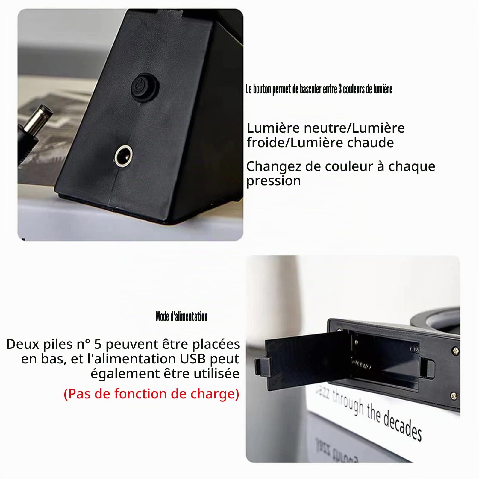 Neioaas Lampe de table 3D en forme de sablier rotatif à 360°, décoration de sablier fluide, lampe de sable mouvant 3D pour adulte, enfant, décoration de bureau (jaune, 25,4 cm