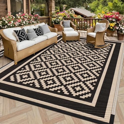 Kohree RV Outdoor Rug 9x12 ft