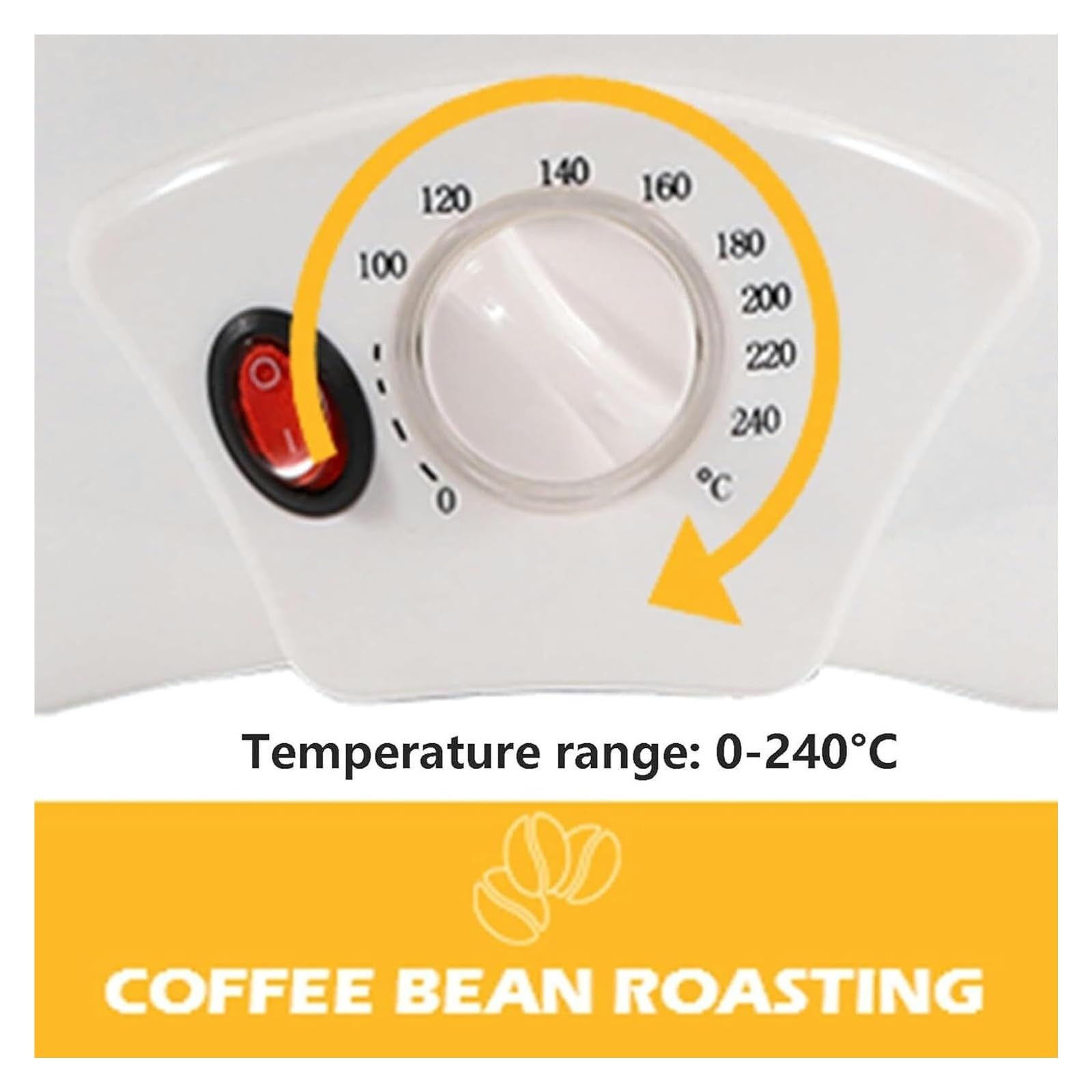Tostapane per Caffè Elettrico, Tostapane da Caffè, Tostatrice elettrica for caffè con temperatura regolabile - for bar/uso commerciale/domestico