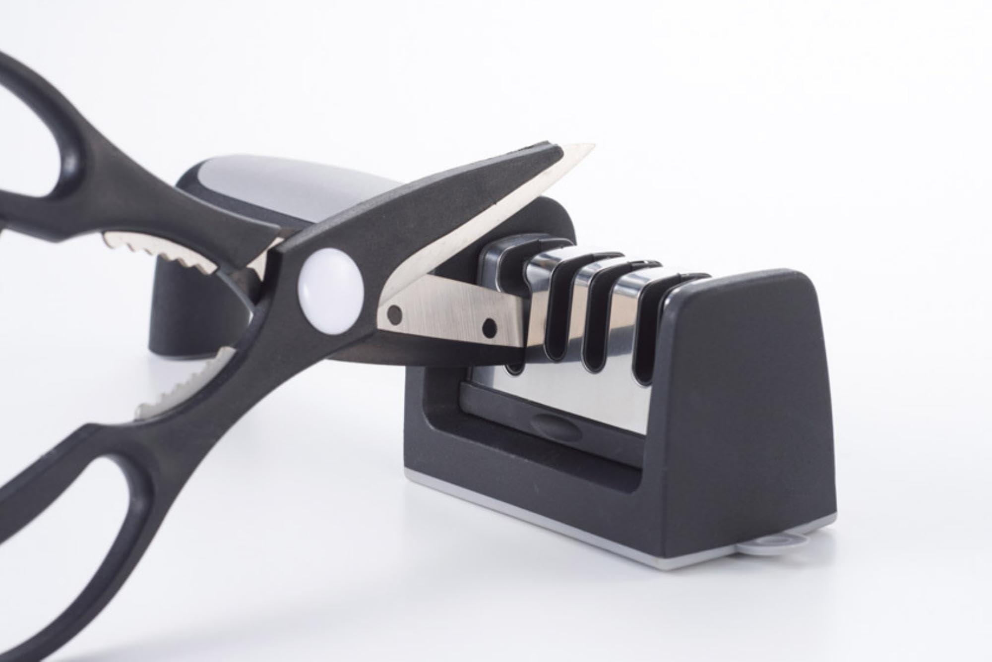 Amazon.co.jp: 丸辰 シャープナー 包丁研ぎ ハサミも研げる4連式