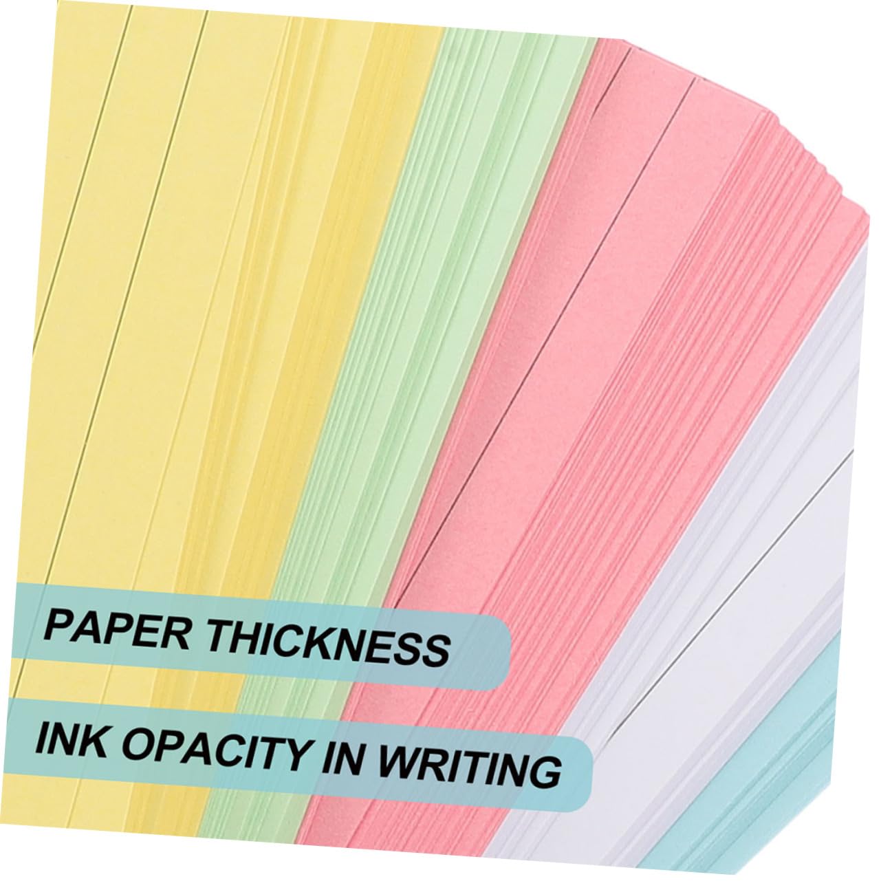 Farbige Indexkarten 300 Blatt Papier für Notizen und Büro | Karteikärtchen zum Beschriften, 4 Zoll Format, für Rezepte und Lesezeichen, Glatt Beschreibbar