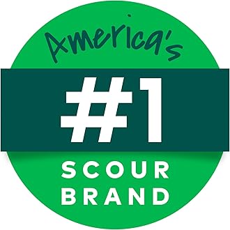 Scotch-Brite Stainless Steel Scrubbers, Scouring Pads for Cleaning Tough Baked-On Messes, Metal Scrubbers for Cleaning Dishes, 3 Scrub Pads