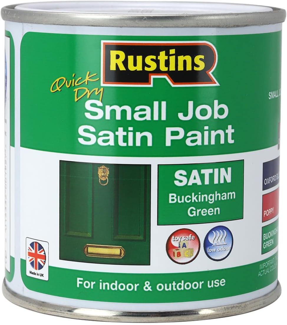 Rustins Quick Dry Small Job Satin Paint Buckingham Green