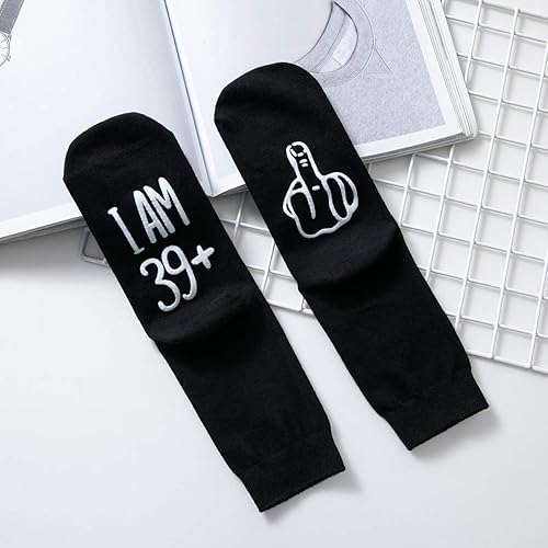 Miniatura 6 de Regalo de cumpleaños número 30 para mujeres u hombres, calcetines de cumpleaños número 40, regalo divertido de cumpleaños, calcetines divertidos de