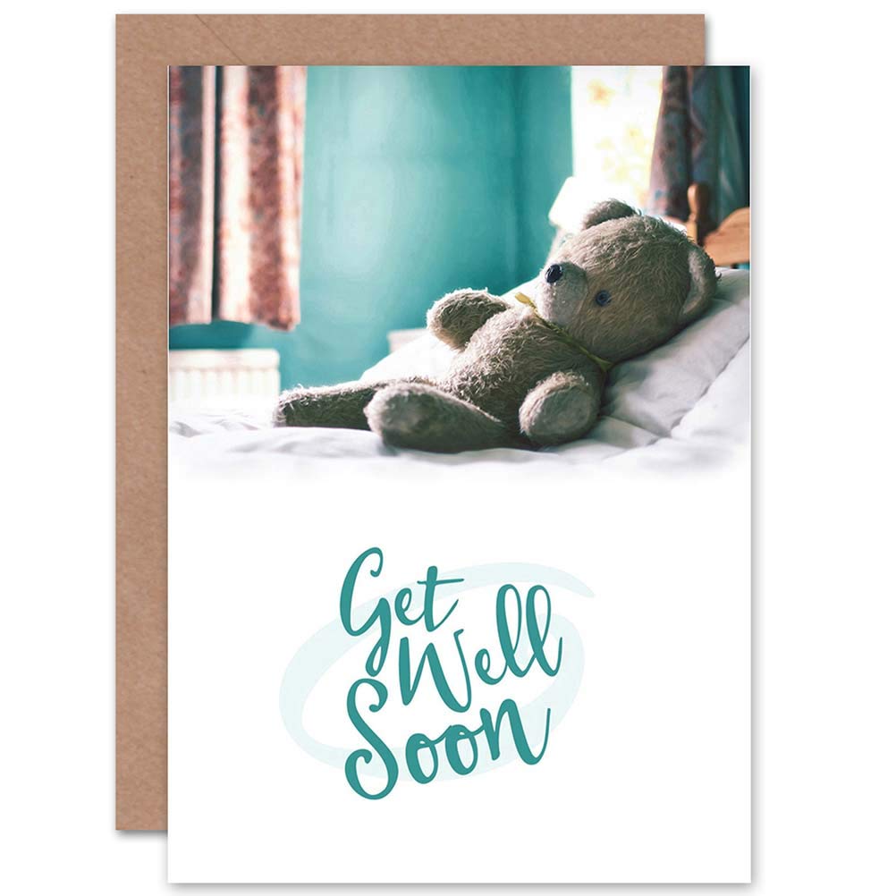 Artery8 - Greeting Card - Teddy Bear - Get Well