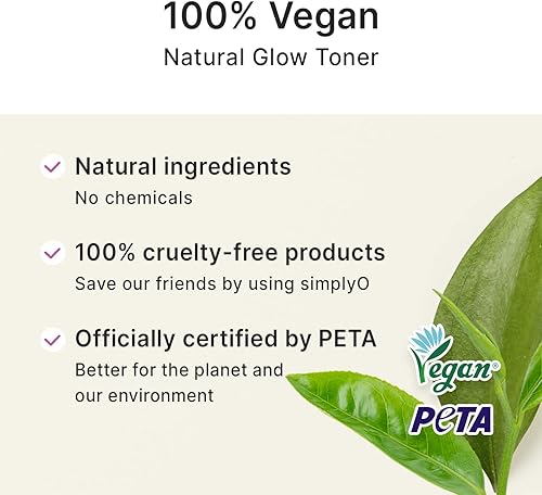 Miniatura 3 de SimplyO Tónico facial natural Glow | 83% extracto de espino cerval de mar | Cuidado de la piel coreano, vegano, para pieles sensibles, 4.7 onzas