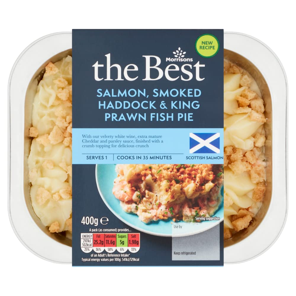 Morrisons Smoked Haddock & King Prawn Fish Pie, 400g