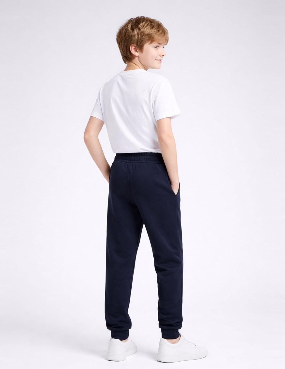 3 Pack Boys Lightweight Jogger Pants, Youth Athletic Sweatpants, Kids Toddlers Clothes Apparel - Image 4