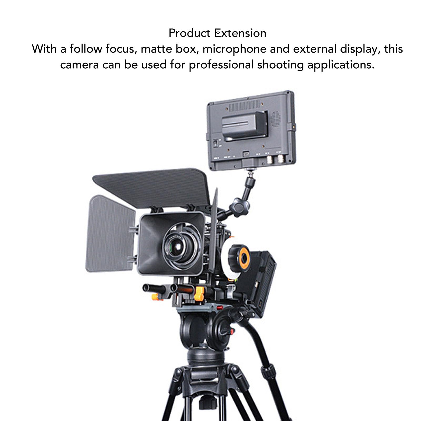 Jaula para Cámara DSLR Rig con Caja Mate, Kit de Estabilizador de Vídeo para Cámara de Aleación de Aluminio con Enfoque de Seguimiento para Fotografía A6300, Diseñado