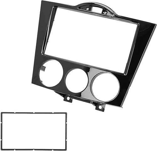 Miniatura 8 de Kit de fascia de radio estéreo para coche, 2DIN Radio Estéreo Fascia Marco Dash Panel de CD Reemplazo para RX-8 2003-2008