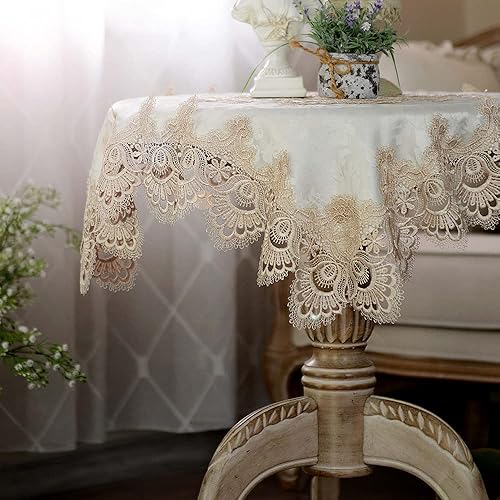Miniatura 3 de ARTABLE Mantel pequeño de encaje de macramé de otoño y Navidad, para Acción de Gracias, al aire libre, granja, rústico, cocina, fiesta, cumpleaños,