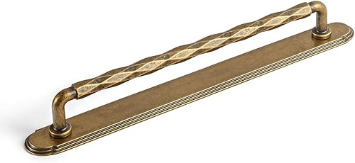 Goo-Ki 7.6 Inch(192mm) Zinc Alloy Cabinet Pull Handles with Stepped Edge Backpla