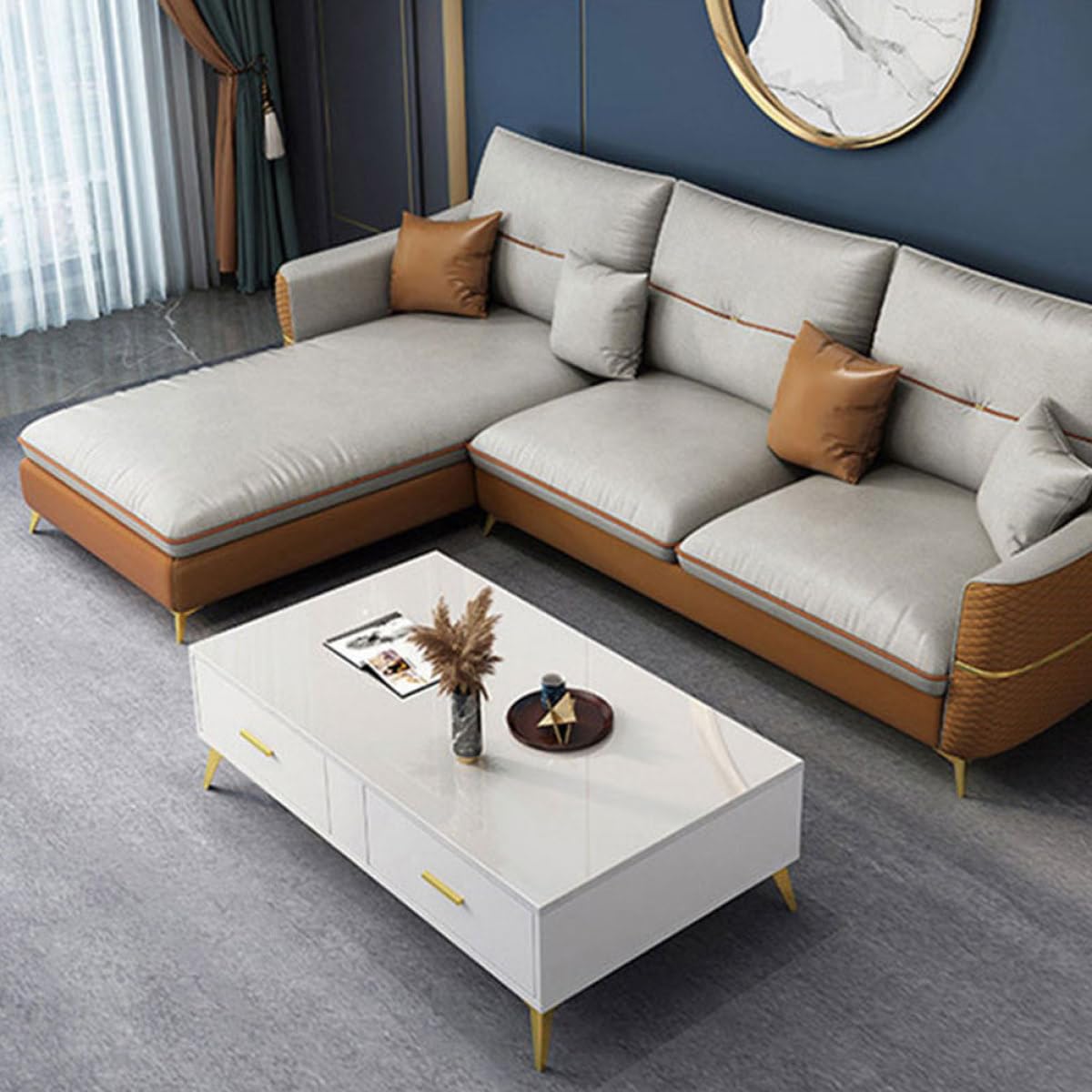 Levemolo 4 Piedini per Mobili Alta Capacità di Oro in Laminato a Freddo Resistenti All’umidità per e Divani