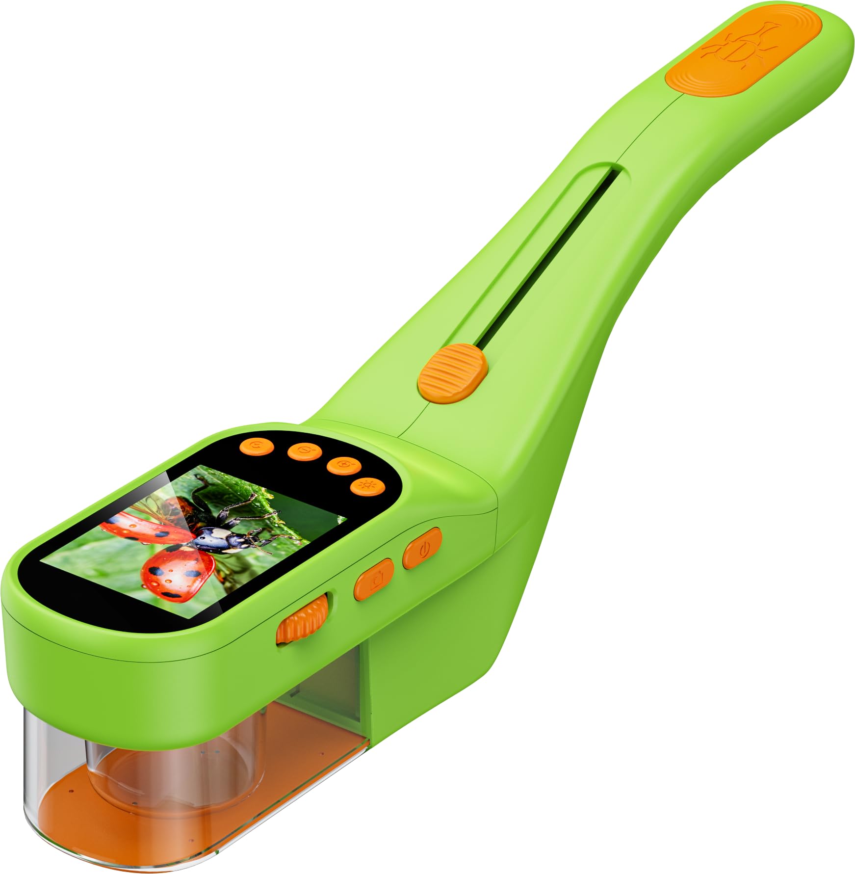 Microscopio Cattura Insetti per Bambini: Giocattolo Natura Giocattolo con 500X HD - 1080P Foto Video - Regalo per Ragazzi Ragazze 3-12 Anni(Verde Lime)