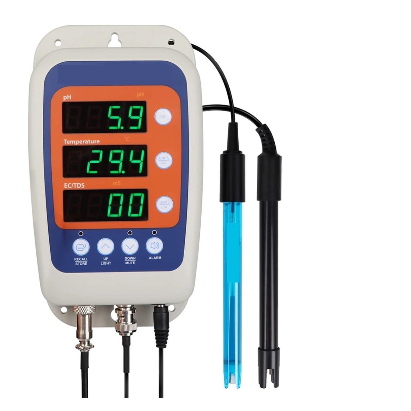Testeur multi-paramètres LCD numérique 4 en 1 testeur de qualité l'eau PH Temp TDS EC détecteur moniteur d'eau,Haute précision