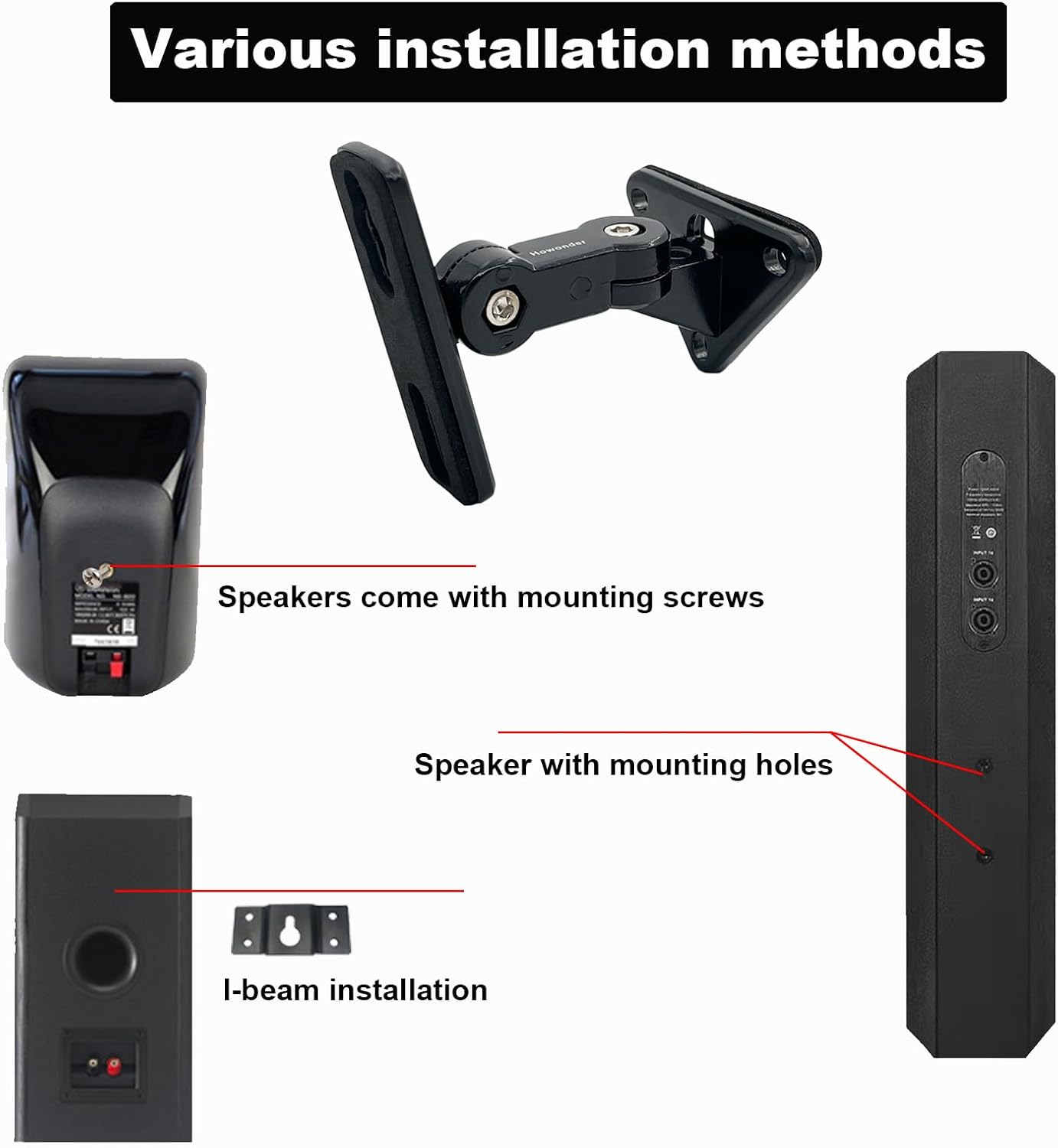 Universal Speaker Wall Mounts for Small Speakers Australia Ubuy