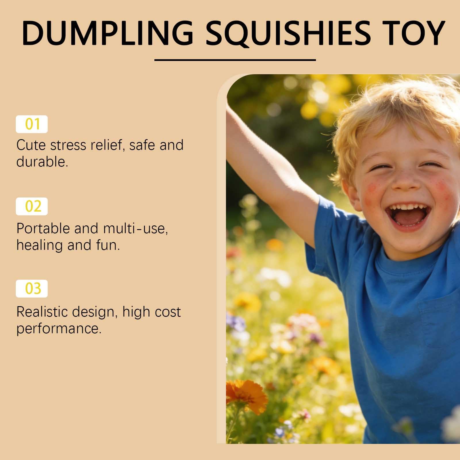 Dumpling Squishy, 2026 Squishy Dumpling Mystery Advent Countdown Calendar, Random Surprise Squishies Toys, Stress Relief Sensory Fidget Toy for Anxiety Relief Hand Relax, Birthday Gifts (A-8) — view 4