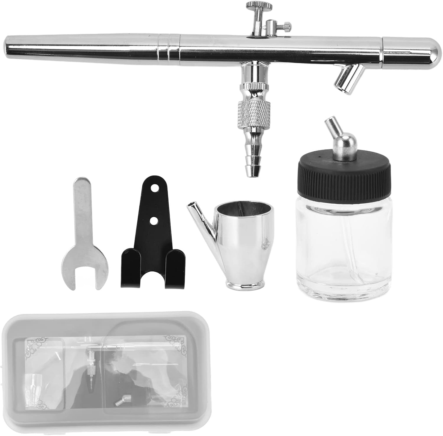 Stainless Steel Airbrush Set,Portable High Accuracy Airbrush Spray Gun Kit,Versatile Pen Air