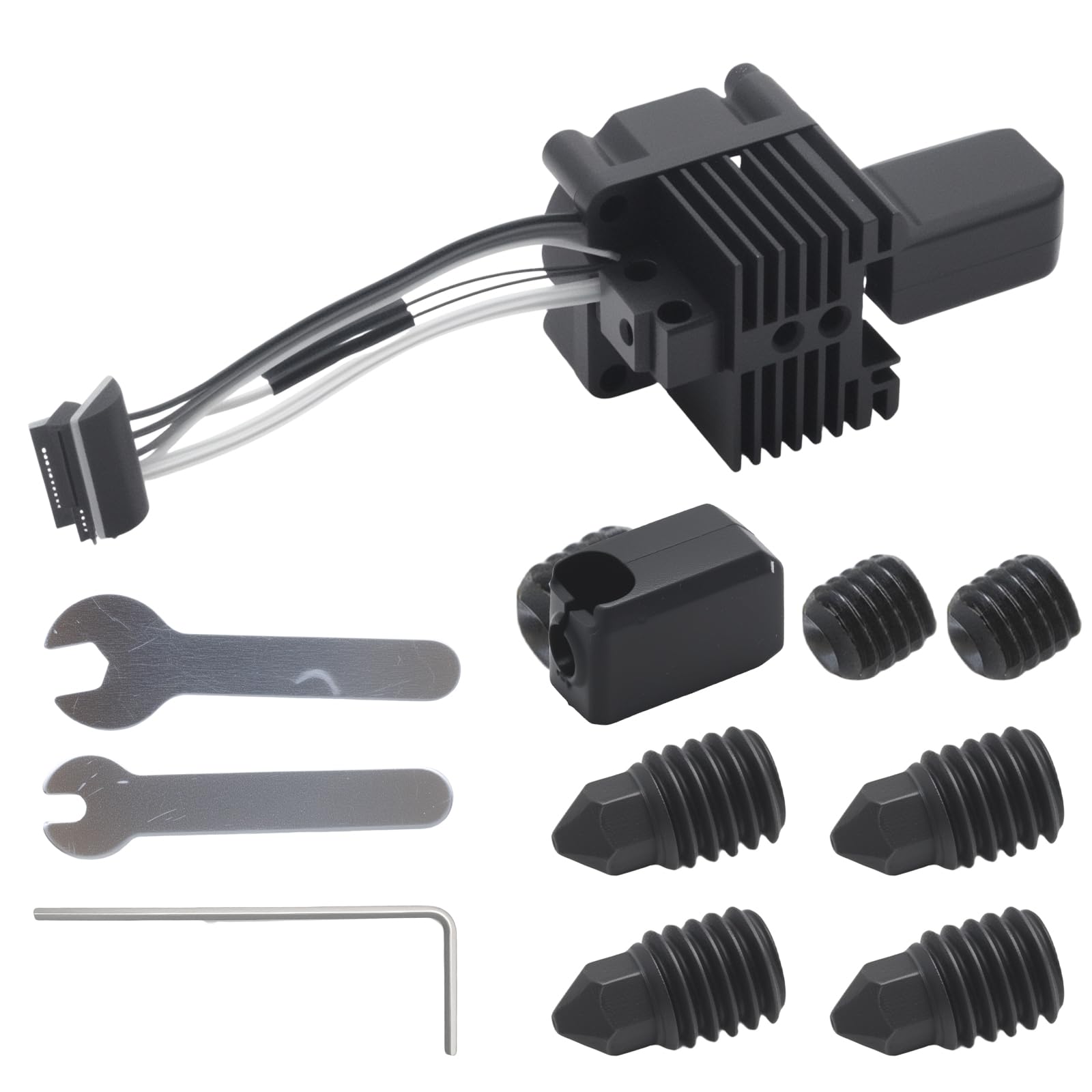 Hoypeyfiy P1P/P1S Hotend Complete Kit, with 0.2/0.4/0.6/0.8mm Quick-Change Nozzle Tips, Replacemen for Bambu Lab P1S/P1P 3D Printer, Maximize Printing Flexibility-picture-32