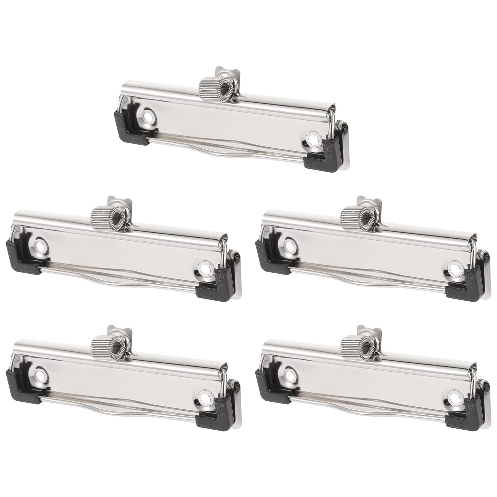 Clip Design Minimalista Elegante in Metallo Argento per Appunti Multifunzionale 5 Pezzi Resistente per Uffici e Case