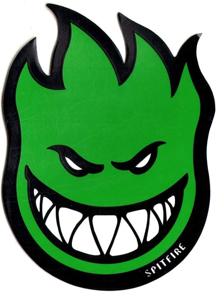 Spitfire Wheels Green Fireball Skateboard Sticker - Sticker Graphic - Auto, Wall, Laptop, Cell, Truck Sticker for Windows, Cars, Trucks