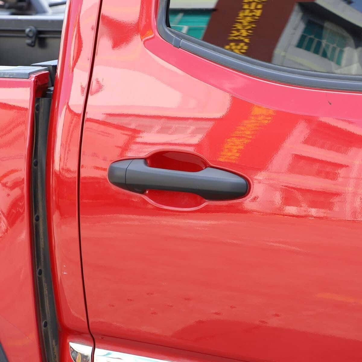 ERIDANUS Auto Accessories for Toyota Tacoma 2023 2022 2021 2020 2019 2018 2017 2016 2015 Exterior Side Door Handle Cover Trim(Matte Black) ABS 8 PCS