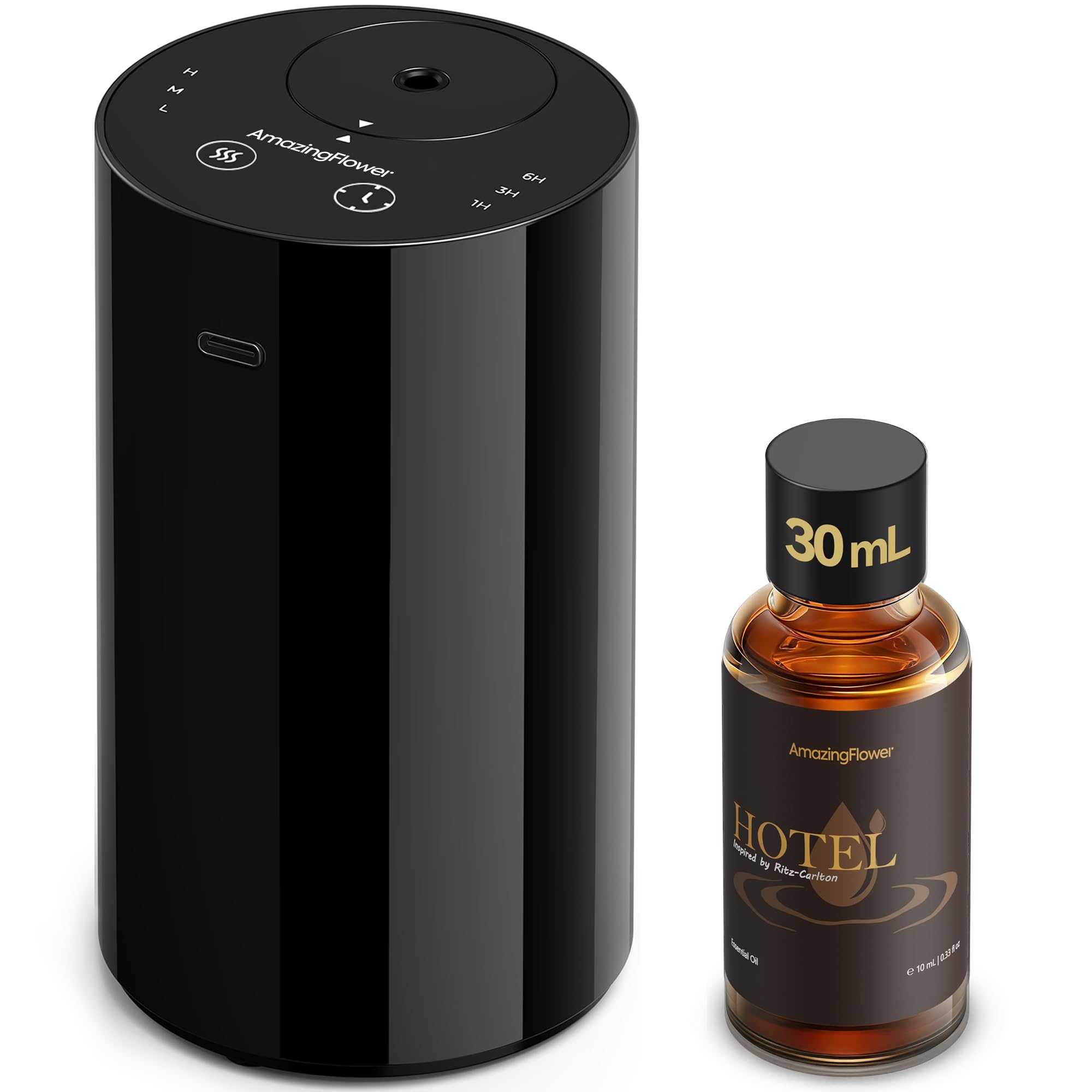 Mini diffuseur de parfum à piles sans eau et kit aromathérapie portable Ritz-C