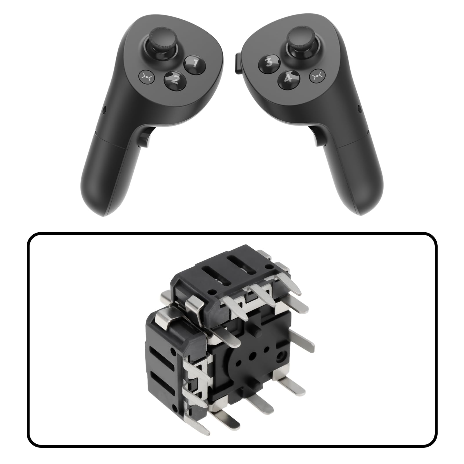 ECSiNG FJR06K-S Garnek joysticka z potencjometrem przełącznika B10K do przenośnych konsol do gier VR kontrolery gier symulator kontrolerów