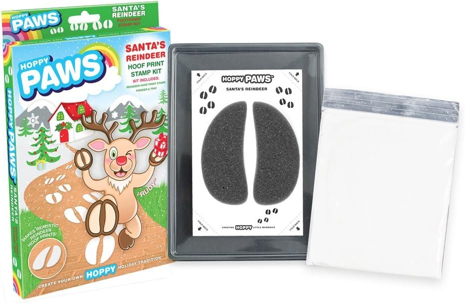 Hoppy Paws Santa's Reindeer Hoof Print Stamp Kit