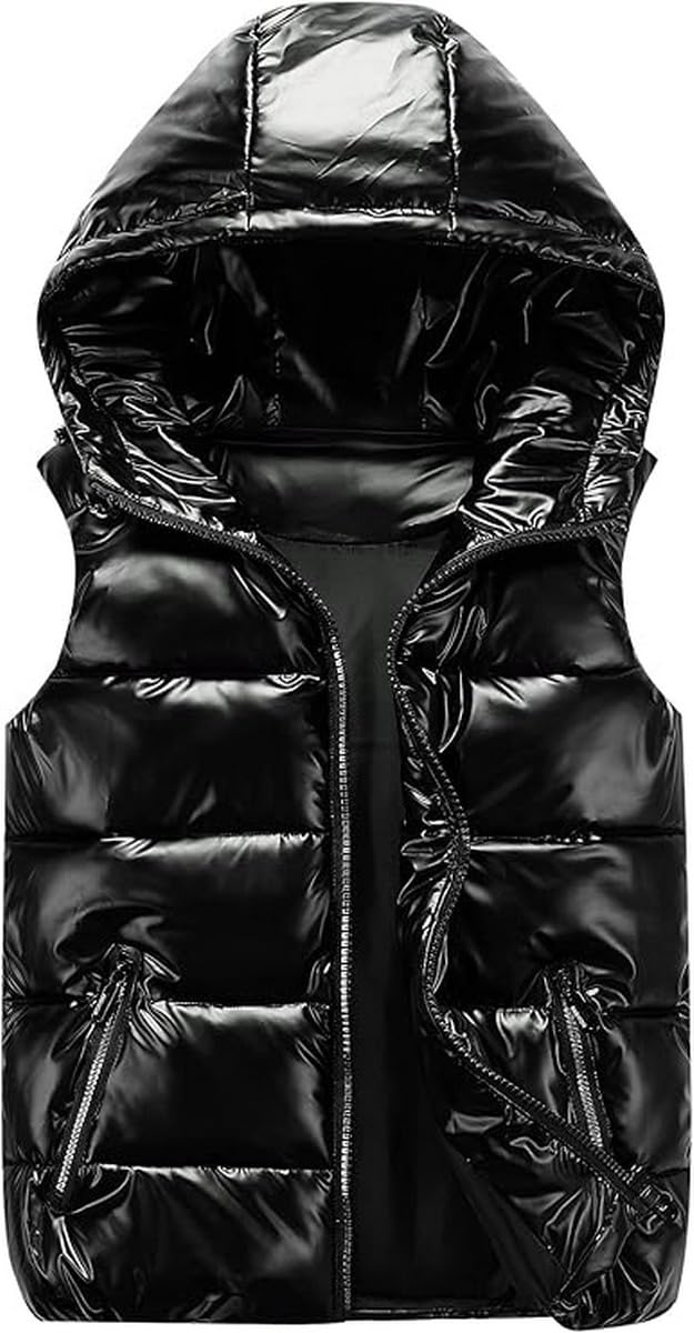 Piumino Senza Maniche Bambini Gilet Con Cappuccio Gilet Senza Maniche Ragazza Ragazzo Luce Caldo Impermeabile