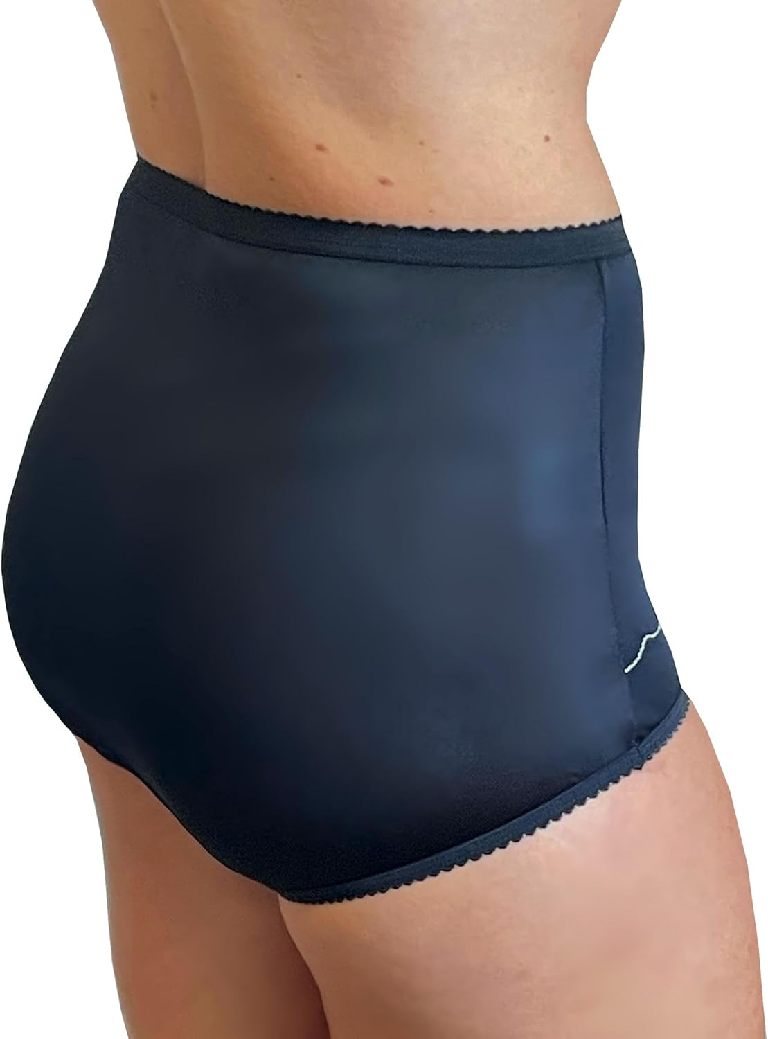 Dixie Belle Women's Underwear Nylon Brief High Waist Scallop Trim 3-Pack 719 - Image 4